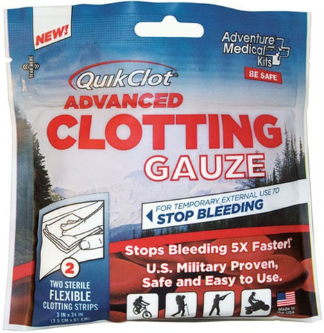 QuikClot Advanced Clotting Gauze 3" x 24" (2)