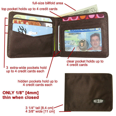 Big Skinny Multi-Pocket Bi-Fold Wallet – Sound RIDER! Store